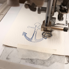 Load image into Gallery viewer, Anchor keyfob at the start of stitching