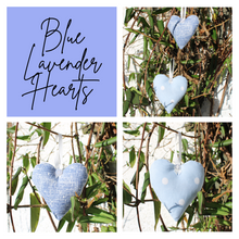 Load image into Gallery viewer, Blue lavender hearts collage
