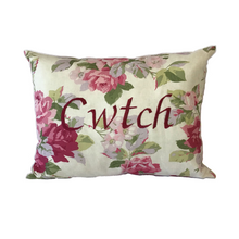 Load image into Gallery viewer, Cwtch cushion in Laura Ashley pink floral