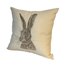 Load image into Gallery viewer, Embroidered Hare cushion cover