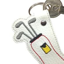 Load image into Gallery viewer, Golf bag keyfob close up