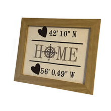 Load image into Gallery viewer, HOME COMPASS GPS EMBROIDERED ART