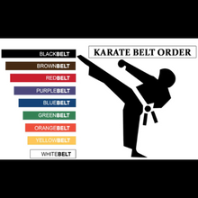 Load image into Gallery viewer, Karate belt colour order