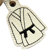 Load image into Gallery viewer, Karate keyfob close up of stitching
