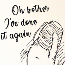 Load image into Gallery viewer, Oh Bother Pooh embroidery