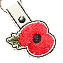 Load image into Gallery viewer, Poppy keyfob close up