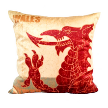 Load image into Gallery viewer, Welsh Dragon head cushion
