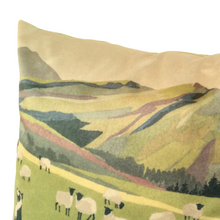 Load image into Gallery viewer, Welsh hillsides cushion