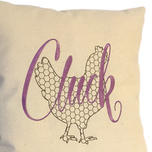 Load image into Gallery viewer, Cluck Cushion close up
