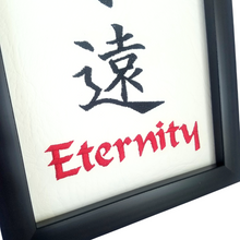 Load image into Gallery viewer, Kanji Eternity Embroidered Art close up