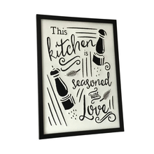 Load image into Gallery viewer, Seasoned With Love Embroidered Art left view