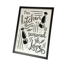 Load image into Gallery viewer, Seasoned With Love Embroidered Art right view