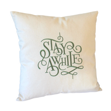 Load image into Gallery viewer, Stay Awhile Cushion left angle view