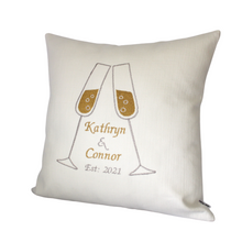 Load image into Gallery viewer, Wedding Champagne Cushion right view