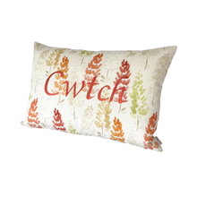 Load image into Gallery viewer, Cwtch Cushion Autumn Lupins right view