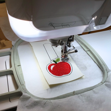 Load image into Gallery viewer, Apple keyfob completed stitching
