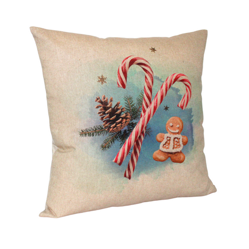 Candy Cane cushion left side view