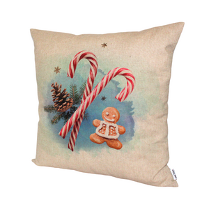 Candy Cane cushion right side view