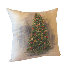 Load image into Gallery viewer, Christmas Tree cushion left side view
