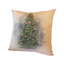 Load image into Gallery viewer, Christmas Tree cushion right side view
