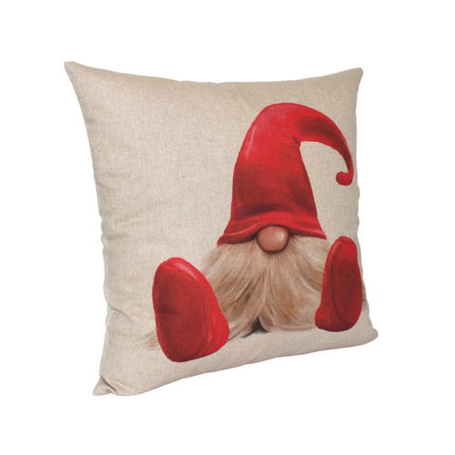 Christmas Gonk cushion red outfit left side view