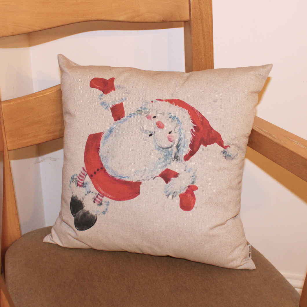 FLYING SANTA CUSHION COVER