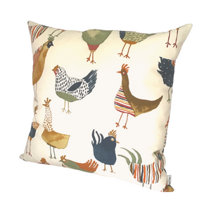 Harriet Hen cushion right side view