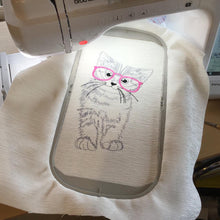 Load image into Gallery viewer, Kitten with pink glasses
