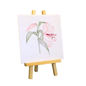 EMBROIDERED LILY ARTWORK