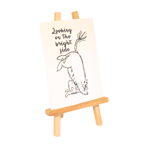 Looking on the bright side Eeyore embroidered art