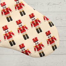 Load image into Gallery viewer, Nutcracker Christmas Stocking fabric
