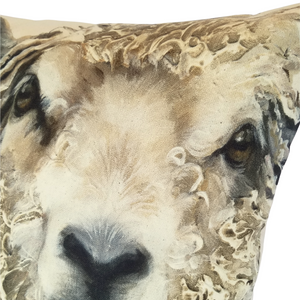 FARMYARD FACES SHEEP CUSHION COVER