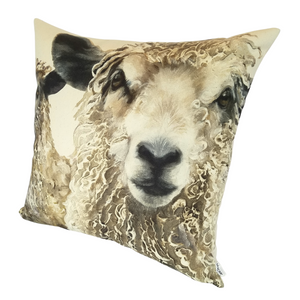 FARMYARD FACES SHEEP CUSHION COVER