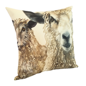 FARMYARD FACES SHEEP CUSHION COVER