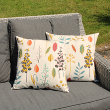Load image into Gallery viewer, Poppy Floral cushions on grey outdoor sofa
