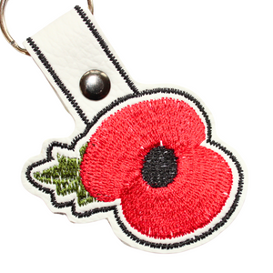 Poppy keyfob close up