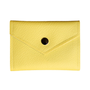 Purse in yellow faux leather