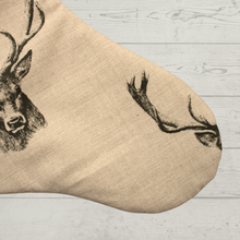 Load image into Gallery viewer, Stag Christmas Stocking fabric
