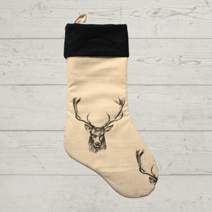 Stag Christmas Stocking