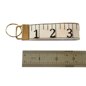 Tape Measure keyfob with ruler for comparison