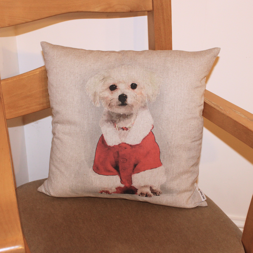 CHRISTMAS TERRIER CUSHION COVER