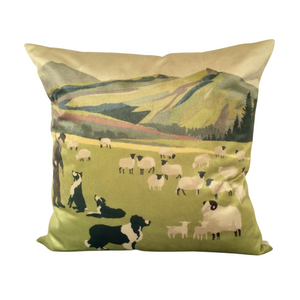 Welsh Hillside sheep farmer cushion