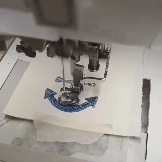 Video of Anchor keyfob being stitched