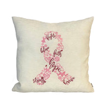 Load image into Gallery viewer, Cancer Ribbon Cushion
