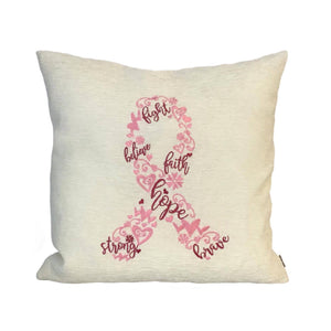 Cancer Ribbon Cushion