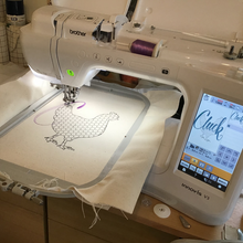 Load image into Gallery viewer, Cluck Cushion Embroidery
