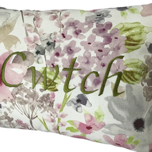 Load image into Gallery viewer, Cwtch Cushion Pastel green right close up
