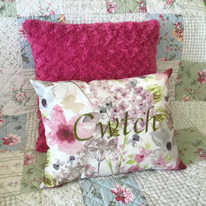 Cwtch Cushion Pastel green sofa