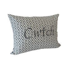 Load image into Gallery viewer, Cwtch Scandi Navy Cushion left view
