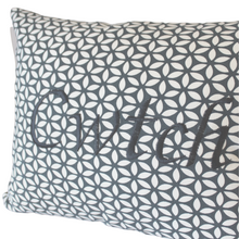 Load image into Gallery viewer, Cwtch Scandi Navy Cushion right closeup
